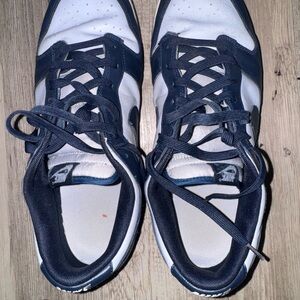 Men's Navy and White Athletic Shoes